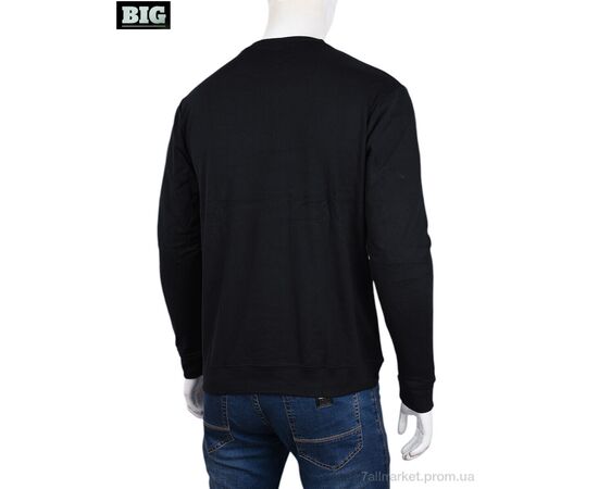 Кофта чоловіча Зима 3918-05-1 black (5 шт. р.сіткаXL-5XL) "BIG" недорого оптом від прямого постачальника, зображення 2
