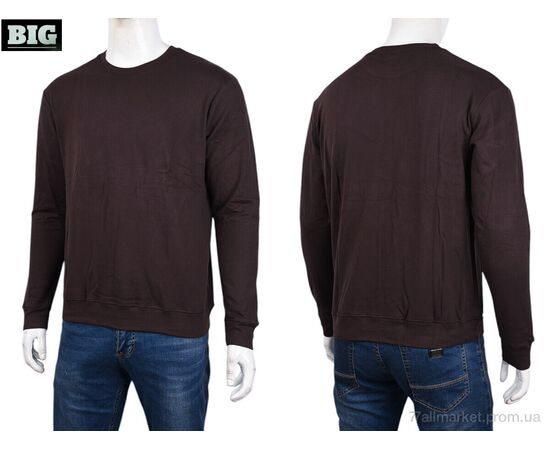 Фотография Кофта мужская Зима 3918-05-3 brown (5 шт. р.сетка XL-5XL) "BIG" недорого оптом от прямого поставщика, изображение 3