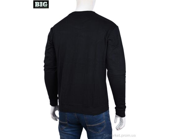 Кофта чоловіча Зима 3918-06-1 black (5 шт. р.сіткаXL-5XL) "BIG" недорого оптом від прямого постачальника, зображення 2