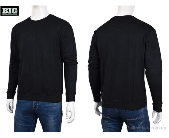 Кофта чоловіча Зима 3918-06-1 black (5 шт. р.сіткаXL-5XL) "BIG" недорого оптом від прямого постачальника, зображення 3
