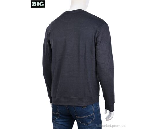 Кофта чоловіча Зима 3918-06-2 grey (5 шт. р.сіткаXL-5XL) "BIG" недорого оптом від прямого постачальника, зображення 2