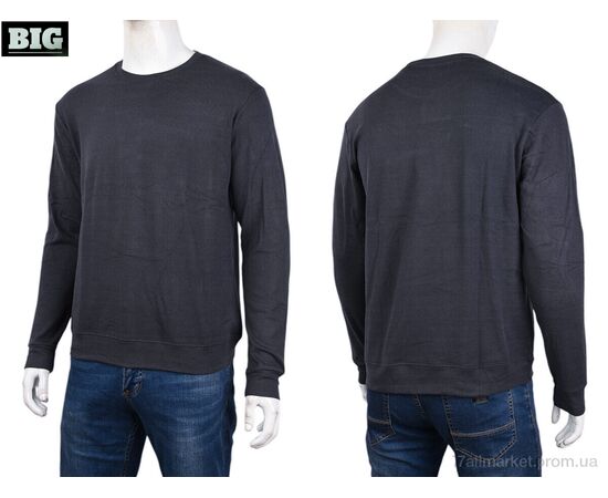 Кофта чоловіча Зима 3918-06-2 grey (5 шт. р.сіткаXL-5XL) "BIG" недорого оптом від прямого постачальника, зображення 3
