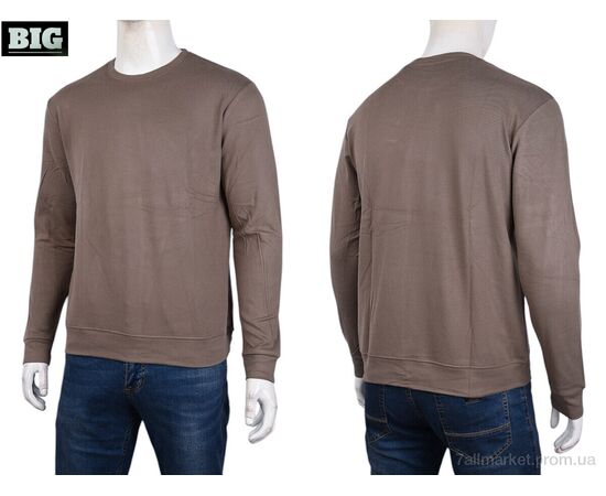 Фотография Кофта мужская Зима 3918-06-4 brown (5 шт. р.сетка XL-5XL) "BIG" недорого оптом от прямого поставщика, изображение 3