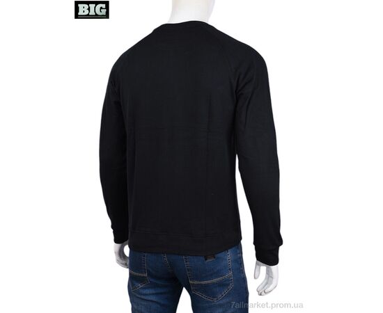 Фотография Кофта мужская Зима 3918-07-1 black (5 шт. р.сетка XL-5XL) "BIG" недорого оптом от прямого поставщика, изображение 2