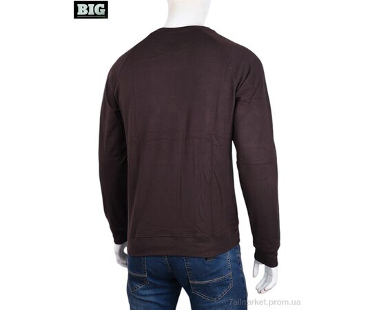 Кофта чоловіча Зима 3918-07-4 brown (5 шт. р.сіткаXL-5XL) "BIG" недорого оптом від прямого постачальника, зображення 2