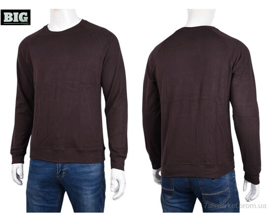Кофта чоловіча Зима 3918-07-4 brown (5 шт. р.сіткаXL-5XL) "BIG" недорого оптом від прямого постачальника, зображення 3