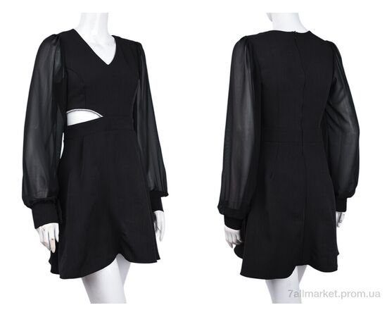 Фотография Платье женское Весна/осень 226 black (3 шт. р.сетка 42-46) "Adam&Eva" недорого оптом от прямого поставщика, изображение 3