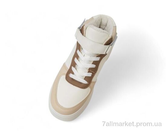 Кросівки жіночі модні Зима 248RAM02 бежево-коричневий (8 пар р.36-41) "Massmag" недорого оптом від прямого постачальника, зображення 2