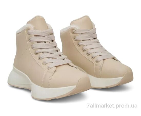 Черевики жіночі стильні Зима 248RXM20 бежевий (8 пар р.36-41) "Massmag" недорого оптом від прямого постачальника, зображення 3