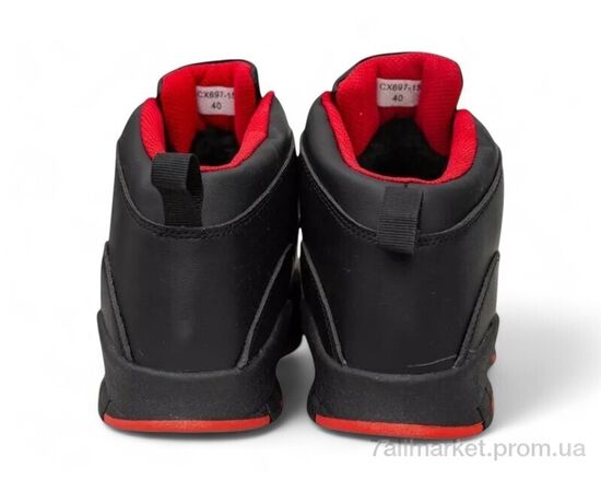 Черевики чоловічі стильні Зима 248RCX697 чорно-червоний (8 пар р.40-45) "Massmag" недорого оптом від прямого постачальника, зображення 4