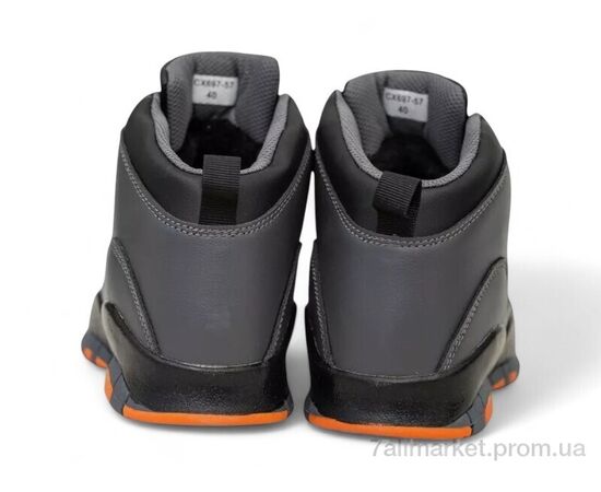 Фотография Ботинки мужские стильные зима 248RCX697 сіро-помаранчевий (8 пар р.40-45) "Massmag" недорого оптом от прямого поставщика, изображение 4