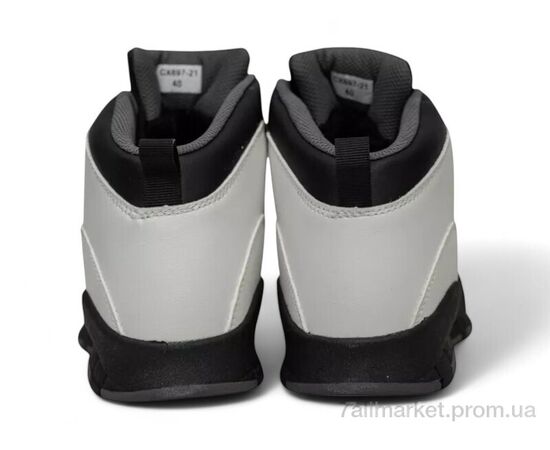 Фотография Ботинки мужские стильные зима 248RCX697 біло-чорний (8 пар р.40-45) "Massmag" недорого оптом от прямого поставщика, изображение 4