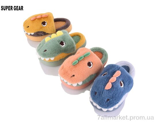 Тапки дитячі домашні Зима 323-25 mix (12 пар р.28-33) "Super Gear" недорого оптом від прямого постачальника, зображення 2 Тапки дитячі домашні Зима 323-25 mix (12 пар р.28-33) "Super Gear" недорого оптом від прямого постачальника, зображення 2