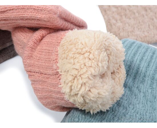 Фотография Варежки для женщин Зима 1125 mix (12 шт. р.сетка One size) "TUZZI" недорого оптом от прямого поставщика, изображение 2