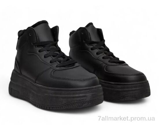 Кросівки жіночі модні Зима 248RAM019 чорний (8 пар р.36-41) "Massmag" недорого оптом від прямого постачальника, зображення 3