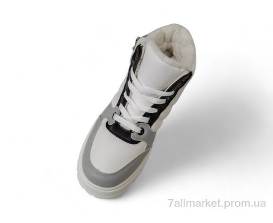 Кросівки жіночі модні Зима 248RMB06 біло-чорний (8 пар р.36-41) "Massmag" недорого оптом від прямого постачальника, зображення 2