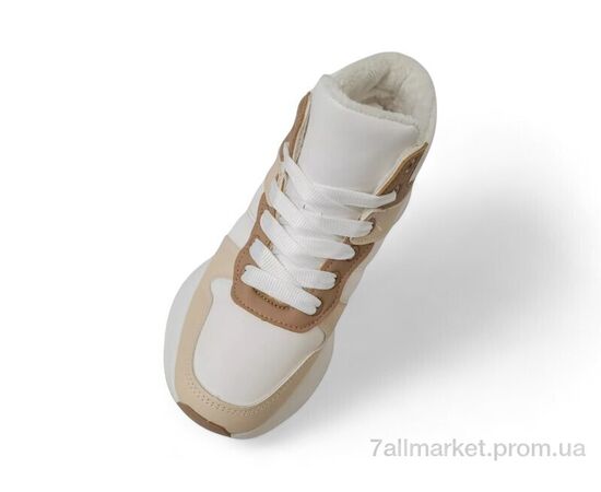 Кросівки жіночі модні Зима 248RXM17 біло-бежевий (8 пар р.36-41) "Massmag" недорого оптом від прямого постачальника, зображення 2