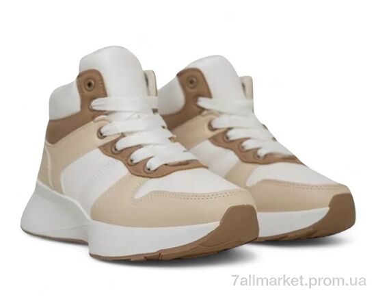 Кросівки жіночі модні Зима 248RXM17 біло-бежевий (8 пар р.36-41) "Massmag" недорого оптом від прямого постачальника, зображення 3