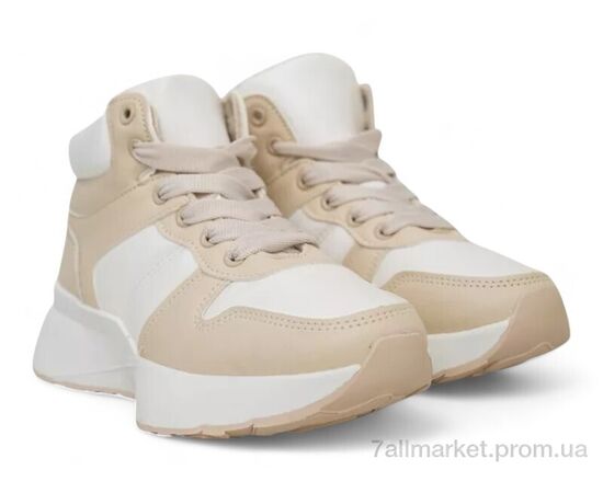 Кросівки жіночі модні Зима 248RXM17 молочно-бежевий (8 пар р.36-41) "Massmag" недорого оптом від прямого постачальника, зображення 3