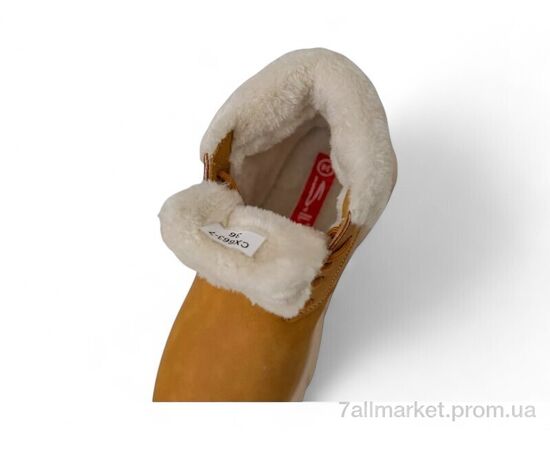 Черевики жіночі стильні Зима 248RCX663 бежевий (8 пар р.36-40) "Massmag" недорого оптом від прямого постачальника, зображення 4