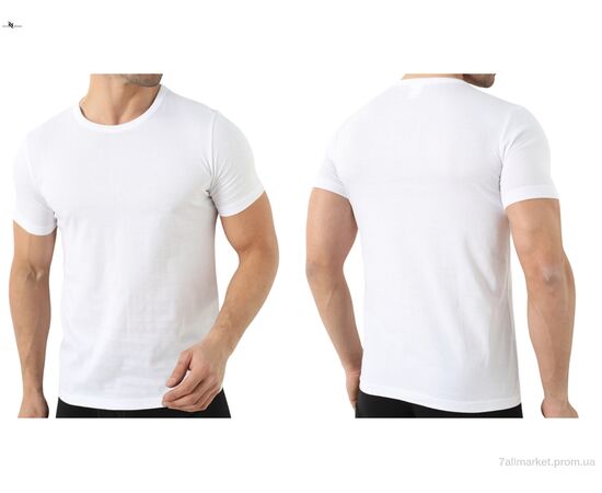 Футболка чоловіча Літо FB0290G white (M) (1 шт. р.сіткаOne size) "NOVA VIDNOVA" недорого оптом від прямого постачальника, зображення 3 Футболка чоловіча Літо FB0290G white (M) (1 шт. р.сіткаOne size) "NOVA VIDNOVA" недорого оптом від прямого постачальника, зображення 3