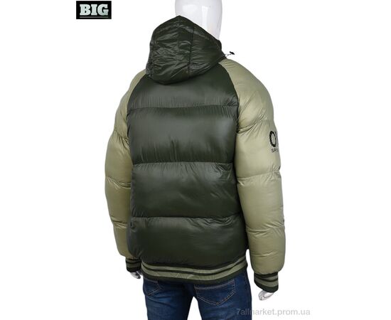 Куртка чоловіча Зима 3937-23128-2 green (5 шт. р.сітка48-56) "BIG" недорого оптом від прямого постачальника, зображення 2
