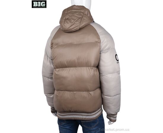 Куртка чоловіча Зима 3937-23128-4 brown (5 шт. р.сітка48-56) "BIG" недорого оптом від прямого постачальника, зображення 2