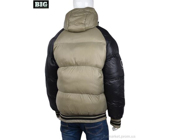 Куртка чоловіча Зима 3937-23128-5 khaki (5 шт. р.сітка48-56) "BIG" недорого оптом від прямого постачальника, зображення 2