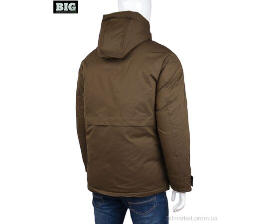 Куртка чоловіча Зима 3937-881-2 khaki (5 шт. р.сітка48-56) "BIG" недорого оптом від прямого постачальника, зображення 2
