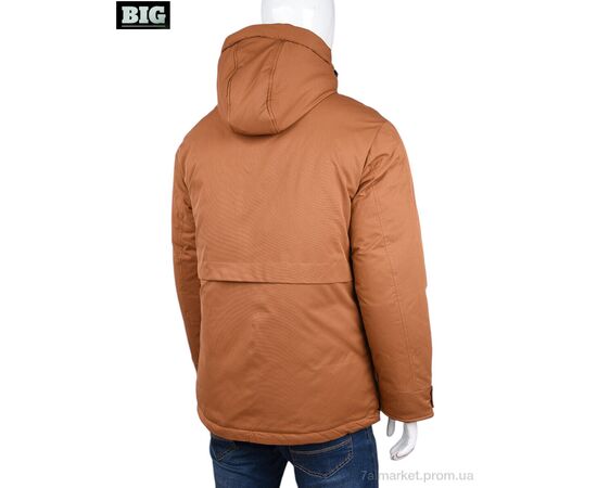 Куртка чоловіча Зима 3937-881-3 brown (5 шт. р.сітка48-56) "BIG" недорого оптом від прямого постачальника, зображення 2
