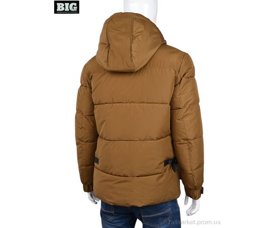 Куртка чоловіча Зима 3937-8997-2 brown (5 шт. р.сітка48-56) "BIG" недорого оптом від прямого постачальника, зображення 2
