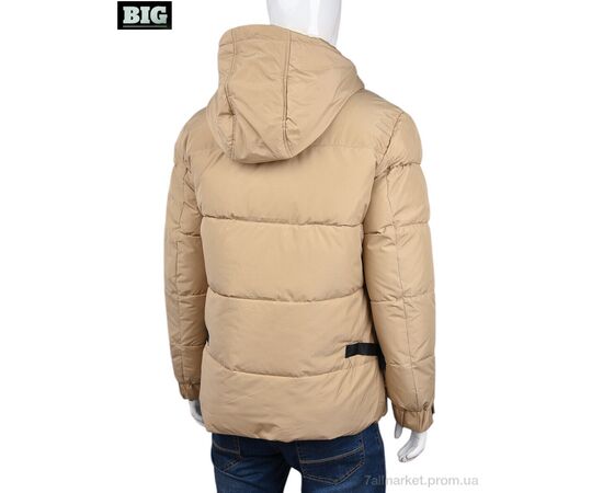 Куртка чоловіча Зима 3937-8997-3 beige (5 шт. р.сітка48-56) "BIG" недорого оптом від прямого постачальника, зображення 2