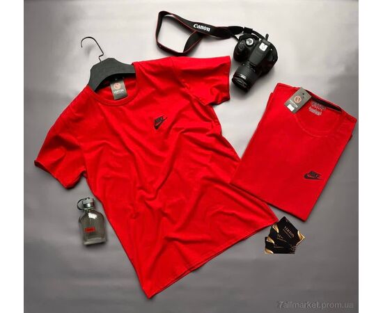 Футболка чоловіча Літо N3 red (5 шт. р.сіткаM-3XL) "Verton" недорого оптом від прямого постачальника, зображення 2