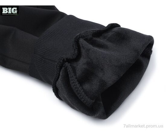 Спортивні штани чоловічі Зима 3934-A41 black (5 шт. р.сіткаM-3XL) "BIG" недорого оптом від прямого постачальника, зображення 3