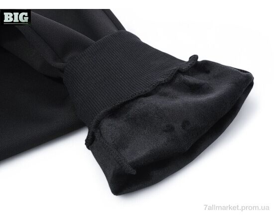 Спортивні штани чоловічі Зима 3943-A43 black (5 шт. р.сіткаM-3XL) "BIG" недорого оптом від прямого постачальника, зображення 3