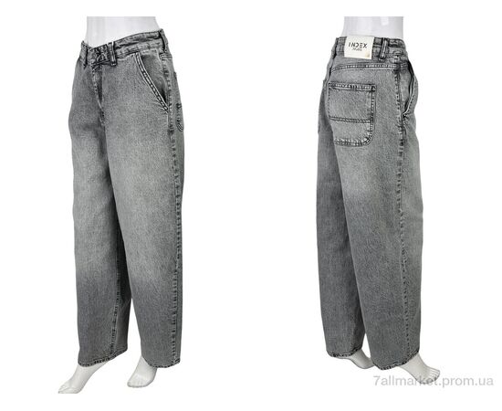 Фотография Джинсы женские Весна/осень 4074-52AZ495 grey (6 шт. р.сетка 25-30) "Мир" недорого оптом от прямого поставщика, изображение 3
