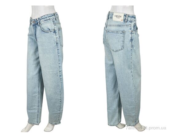 Фотография Джинсы женские Весна/осень 4074-52AZ510-2 l.blue (6 шт. р.сетка 25-30) "Мир" недорого оптом от прямого поставщика, изображение 3
