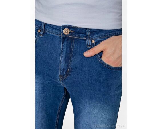 Джинси чоловічі Весна/осінь 2367 синій (8 шт. р.сітка29-38) "Massmag" недорого оптом від прямого постачальника, зображення 4
