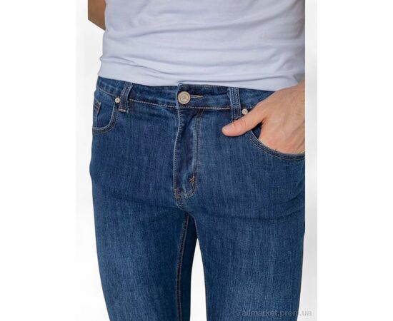 Джинси чоловічі Весна/осінь 2243 синій (8 шт. р.сітка32-38) "Massmag" недорого оптом від прямого постачальника, зображення 4