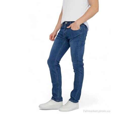 Джинси чоловічі Весна/осінь 2244 синій (8 шт. р.сітка32-38) "Massmag" недорого оптом від прямого постачальника, зображення 3