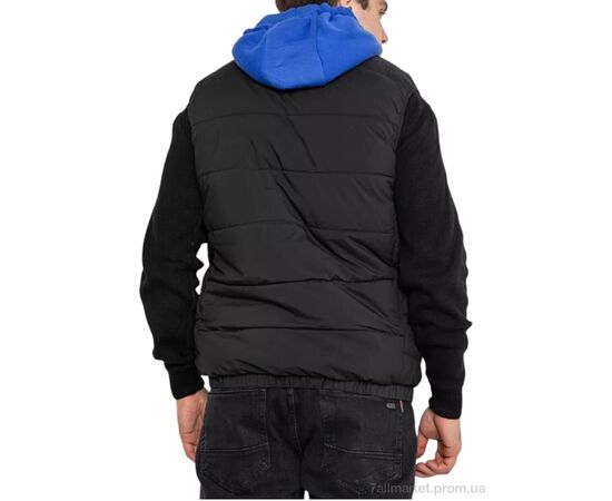 Мужская жилетка Весна/осень 99002 чорно-синій (5 шт. р.сетка M-3XL) "Massmag" недорого оптом от прямого поставщика, изображение 3 Фотография Мужская жилетка Весна/осень 99002 чорно-синій (5 шт. р.сетка M-3XL) "Massmag" недорого оптом от прямого поставщика, изображение 3