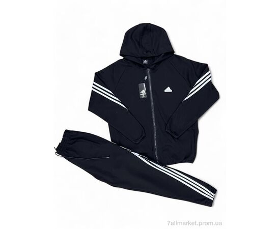 Спортивний костюм чоловічий Весна/осінь 251 чорний (5 шт. р.сіткаM-3XL) "Verton" недорого оптом від прямого постачальника, зображення 2