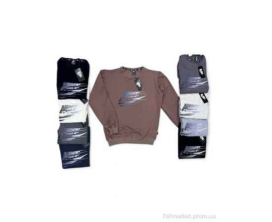 Батник чоловічий Весна/осінь 89 коричневий (5 шт. р.сіткаM-3XL) "Verton" недорого оптом від прямого постачальника, зображення 2