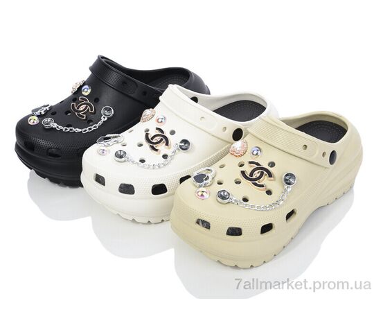 Крокси жіночі літні Літо 8010-3 mix (12 пар р.36-41) "Deshman" недорого оптом від прямого постачальника, зображення 2