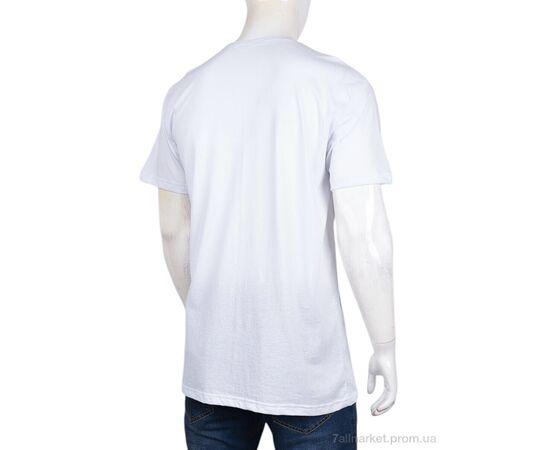 Футболка чоловіча Літо N005-4 white (3 шт. р.сітка4XL-6XL) "Banko" недорого оптом від прямого постачальника, зображення 2 Футболка чоловіча Літо N005-4 white (3 шт. р.сітка4XL-6XL) "Banko" недорого оптом від прямого постачальника, зображення 2
