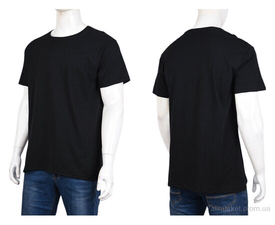 Футболка чоловіча Літо N005-5 black (3 шт. р.сітка4XL-6XL) "Banko" недорого оптом від прямого постачальника, зображення 3 Футболка чоловіча Літо N005-5 black (3 шт. р.сітка4XL-6XL) "Banko" недорого оптом від прямого постачальника, зображення 3