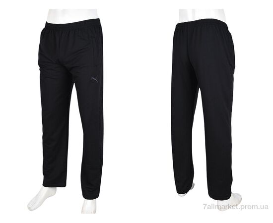 Фотография Спортивные брюки мужские Весна/осень N007-4 black (5 шт. р.сетка 46-54) "Banko" недорого оптом от прямого поставщика, изображение 4