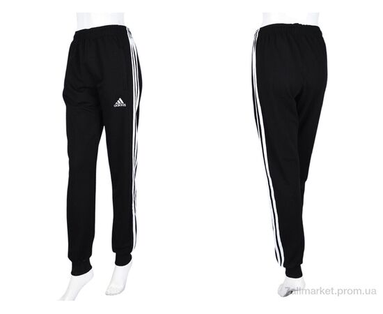 Фотография Спортивные брюки женские Весна/осень N008-1 black (5 шт. р.сетка 46-54) "Banko" недорого оптом от прямого поставщика, изображение 4