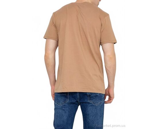 Футболка чоловіча Літо 01 бежевий (5 шт. р.сіткаM-3XL) "Massmag" недорого оптом від прямого постачальника, зображення 3 Футболка чоловіча Літо 01 бежевий (5 шт. р.сіткаM-3XL) "Massmag" недорого оптом від прямого постачальника, зображення 3