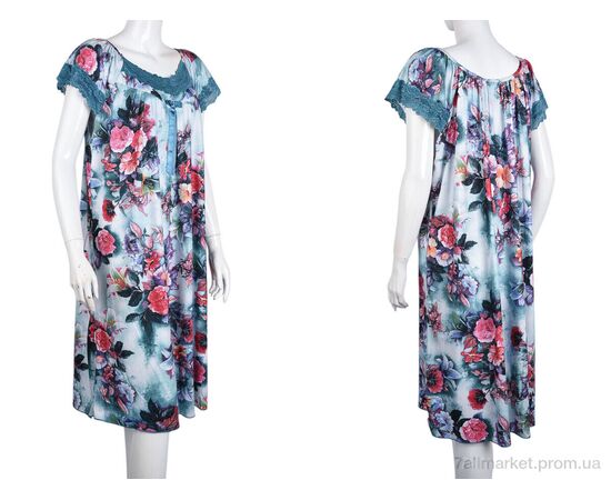 Нічна сорочка Літо N010-10 green (5 шт. р.сіткаXL-5XL) "Banko" недорого оптом від прямого постачальника, зображення 3 Нічна сорочка Літо N010-10 green (5 шт. р.сіткаXL-5XL) "Banko" недорого оптом від прямого постачальника, зображення 3